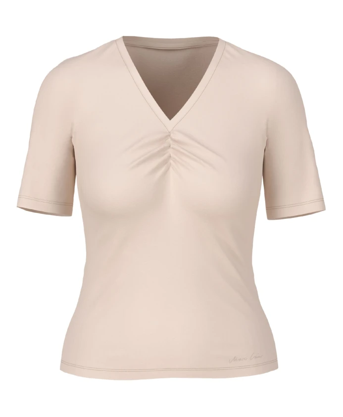 

Бежевая футболка Marc Cain, бежевый