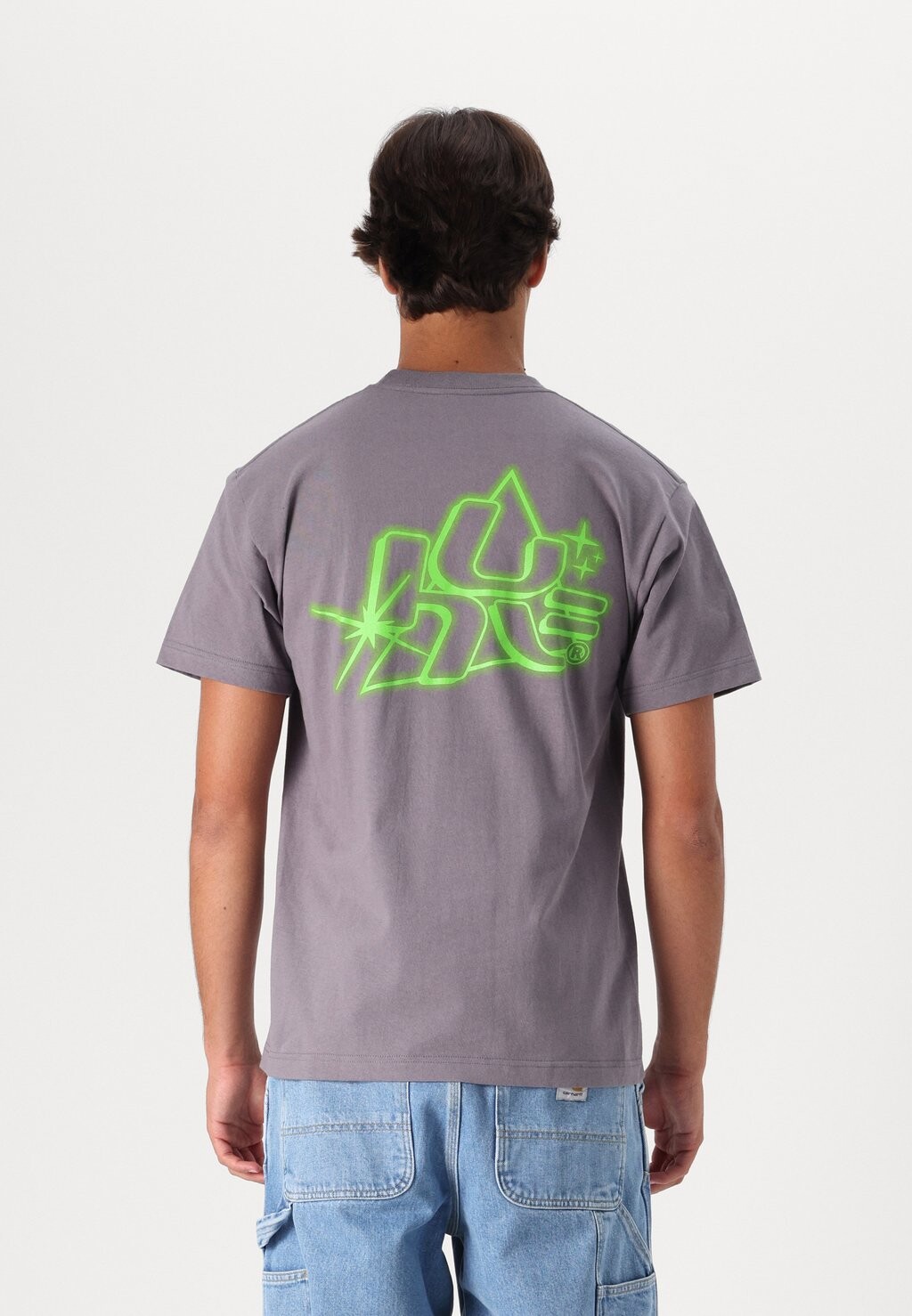 

Футболка с принтом GLOW TEE UNISEX HUF, темно-фиолетовый