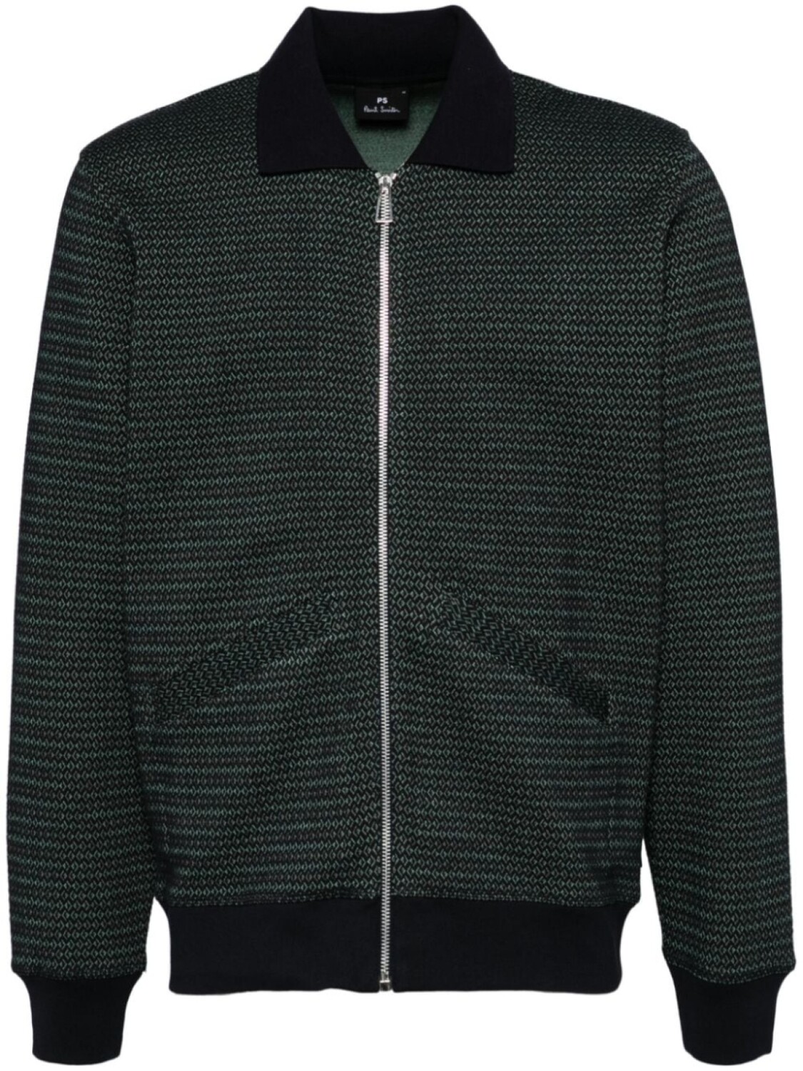 

PS Paul Smith жаккардовый кардиган на молнии, зеленый