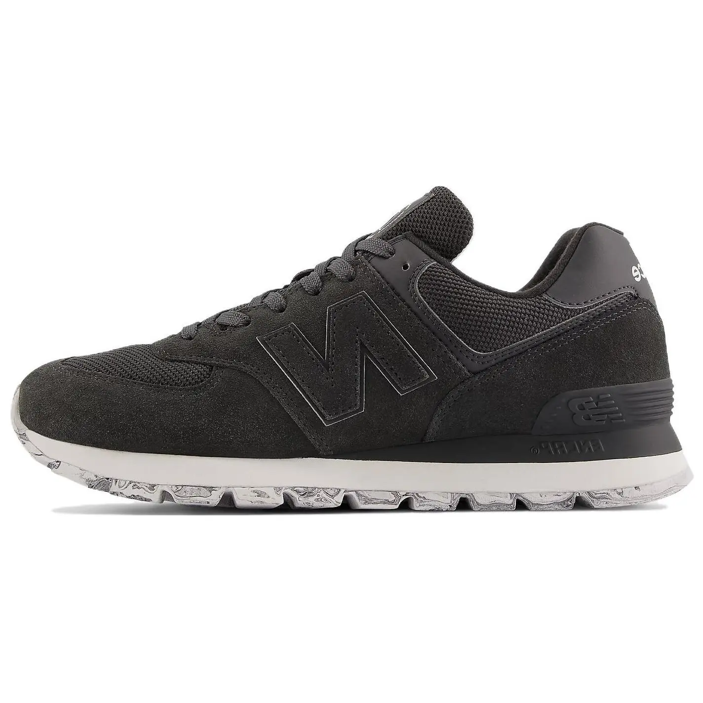 

Кроссовки NB 574 унисекс с низким верхом, черные/белые New Balance