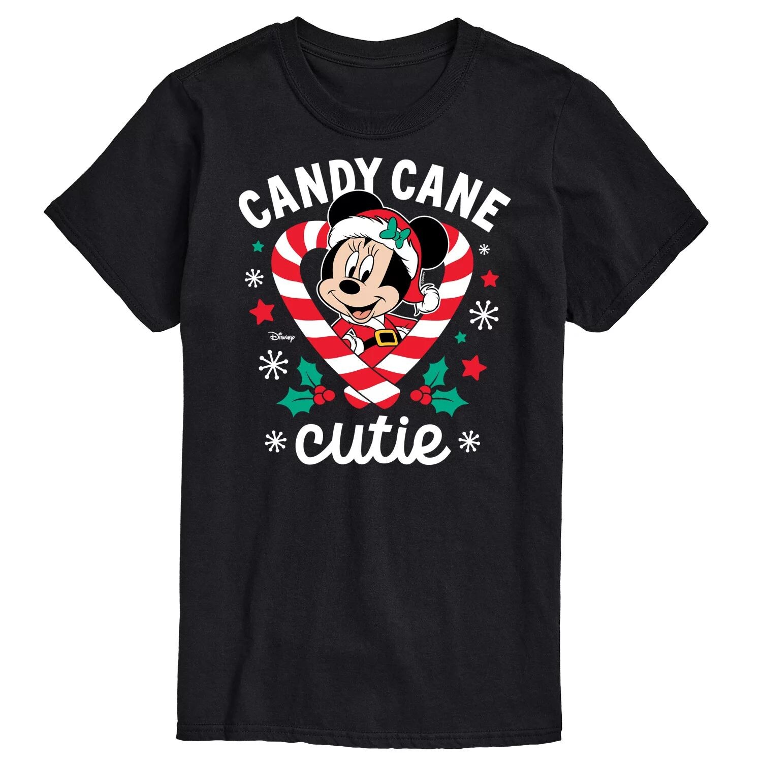 

Футболка's Big & Tall Minnie Candy Cane Cutie с рисунком Disney, черный