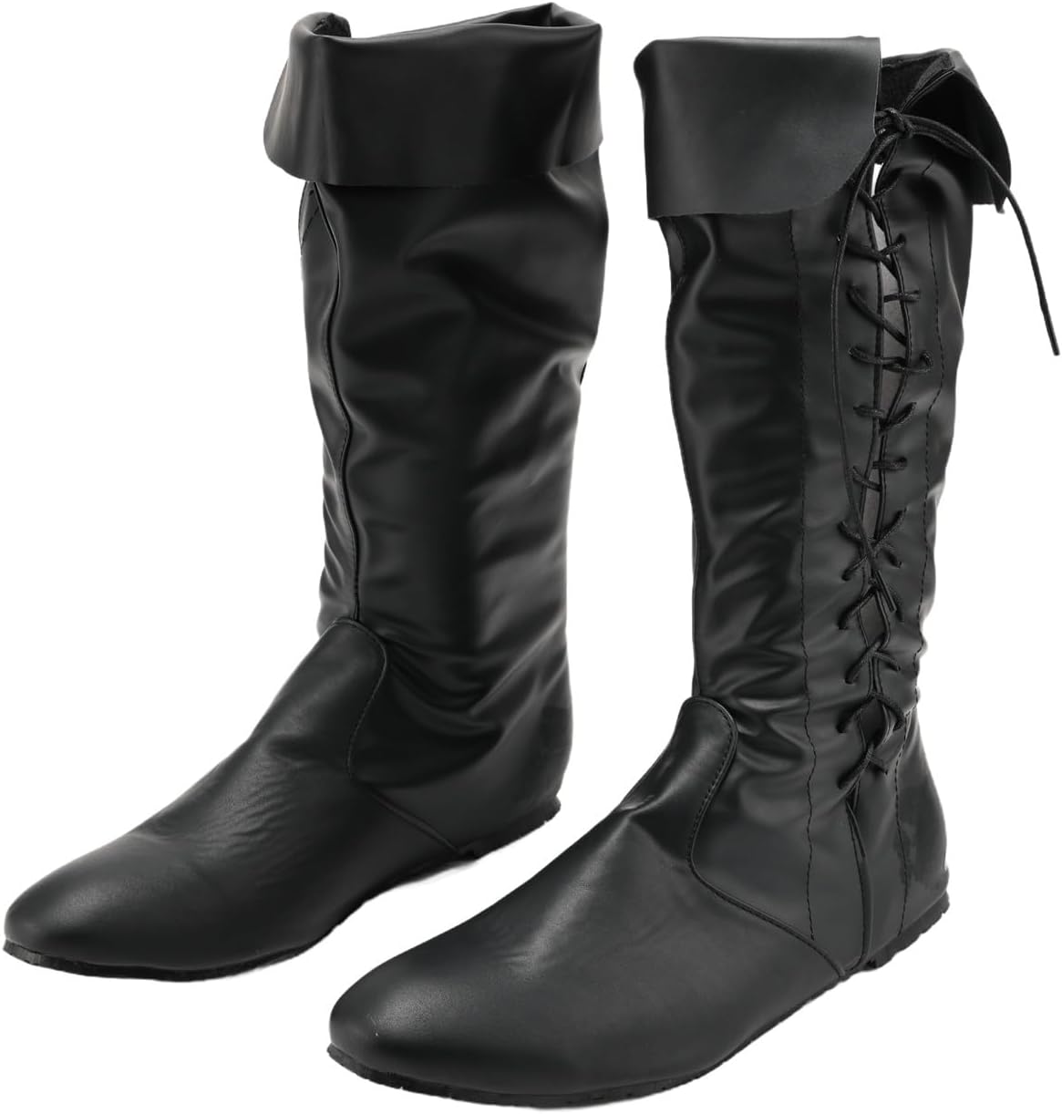 

Унисекс сапоги Helltaker в стиле Ренессанс, средневековые пиратские туфли из PU-кожи, ковбойские винтажные стильные западные рыцарские сапоги, черный