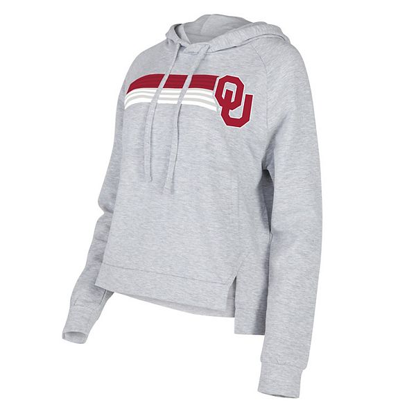 

Женская серая толстовка Oklahoma Sooners Cedarâ Tri-Blend Raglan Unbranded