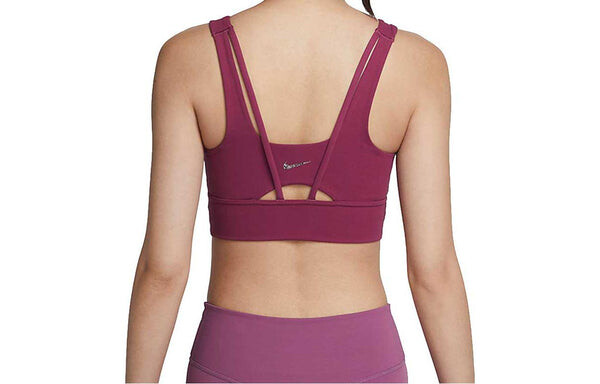 Топ dri fit alate ellipse спортивный бюстгальтер топ Nike, розовый — фото 2