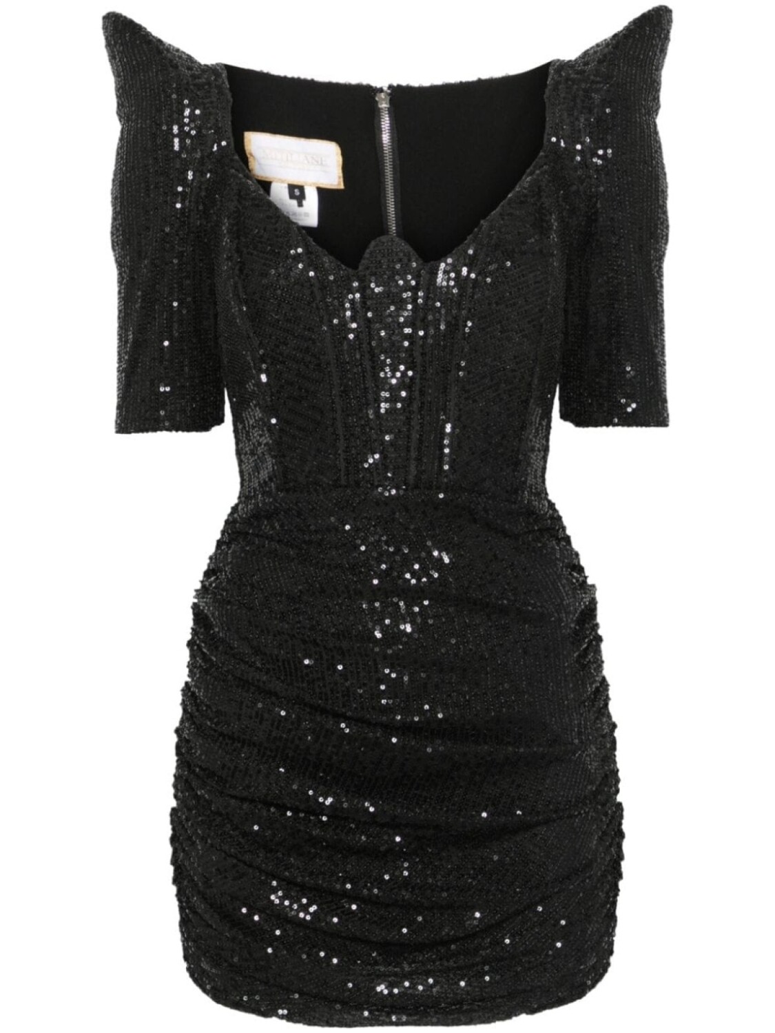 

Платье мини с пайетками MITILIANE COUTURE, черный