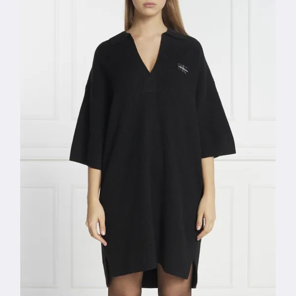 

Платье с добавлением шерсти Calvin Klein, черный