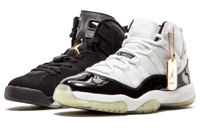 Кроссовки Jordan Vintage Basketball Men, черный/белый/желтый — фото 2