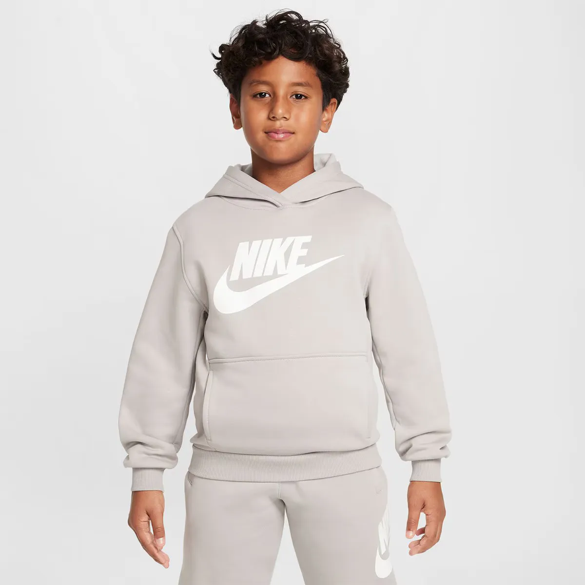 

Детская флисовая толстовка Nike Sportswear Club, серый