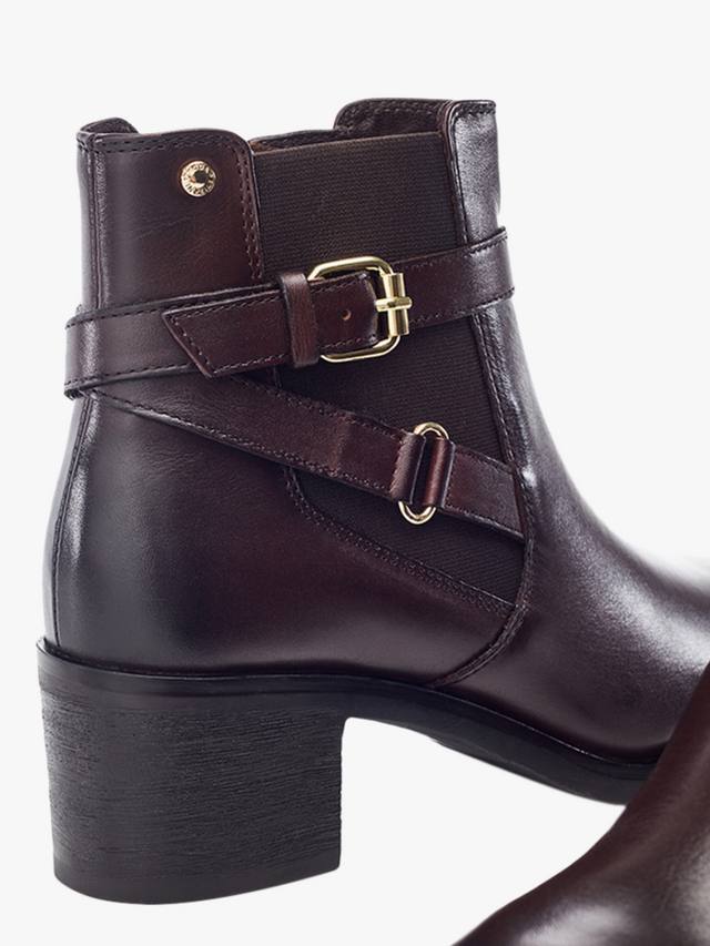 Кожаные челси-ботинки Libres на квадратном каблуке Moda in Pelle, Dark Brown — фото 4