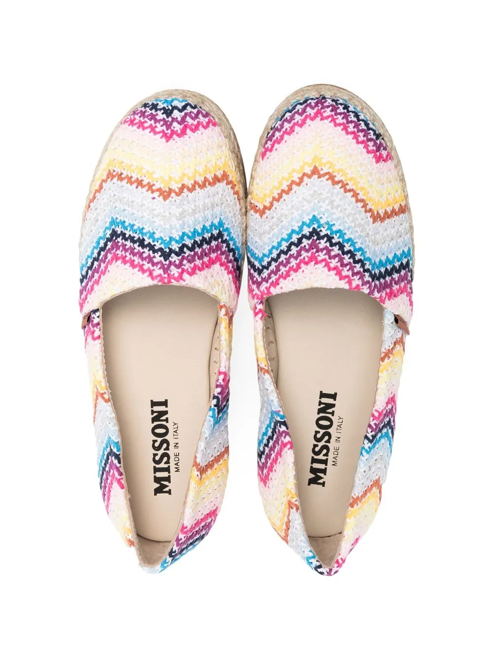 Эспадрильи с узором зигзаг Missoni Kids, желтый — фото 3