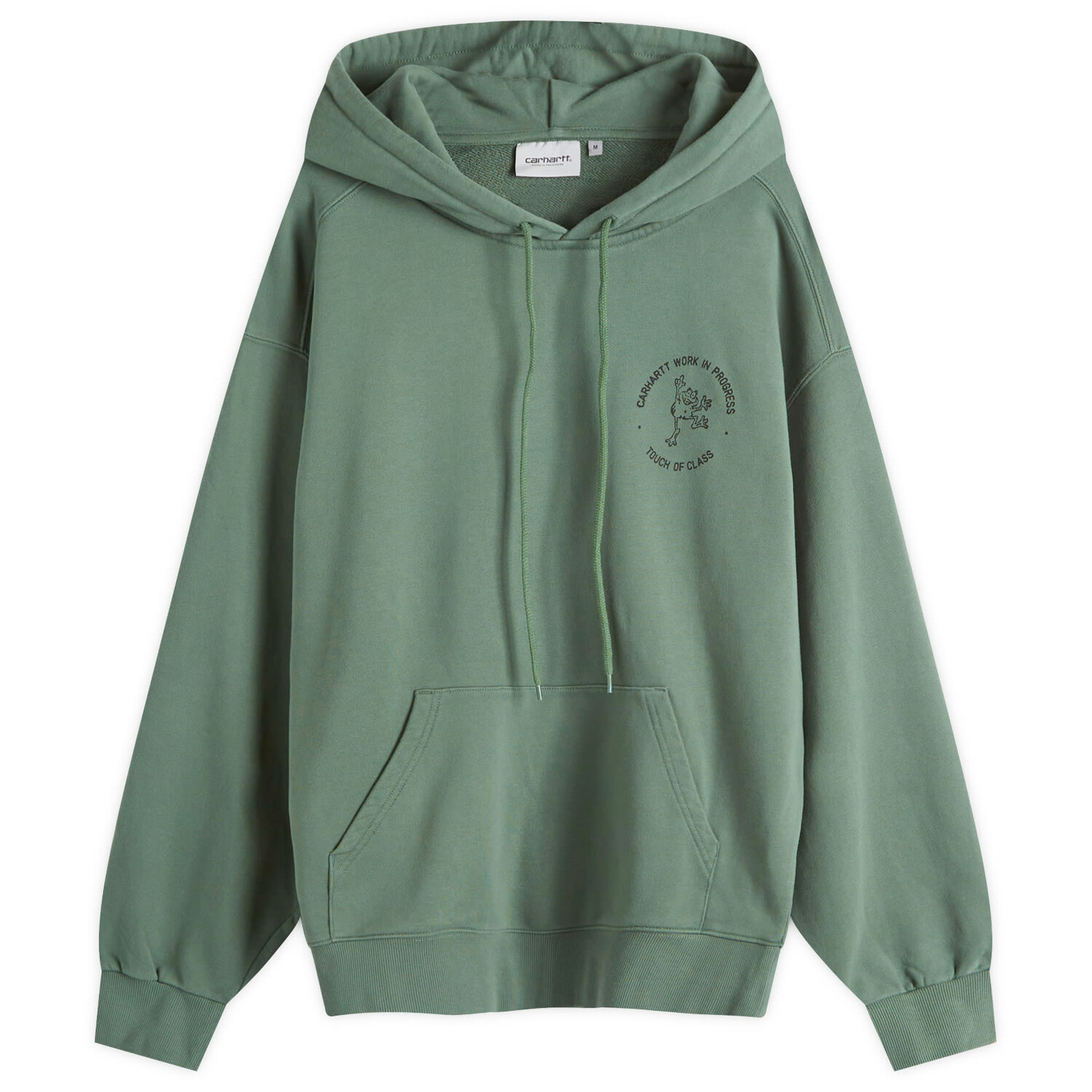 

Худи Carhartt Wip Hooded Stamp Crew Sweat, цвет Duck Green & Black