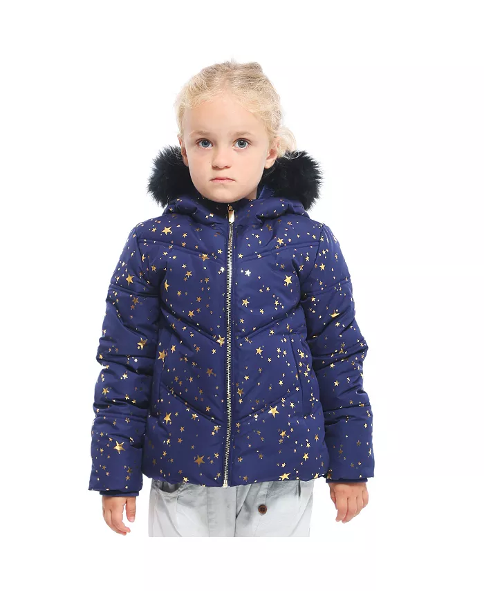 

Детская утепленная пуховая куртка Bubble Coat Rokka&Rolla, синий