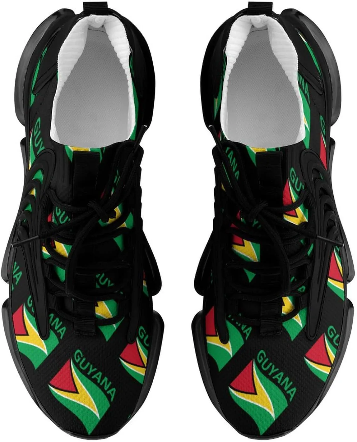 

Мужские спортивные кроссовки с флагом Гайаны, легкие беговые и спортивные кроссовки, модные кеды LUGyrtwKN