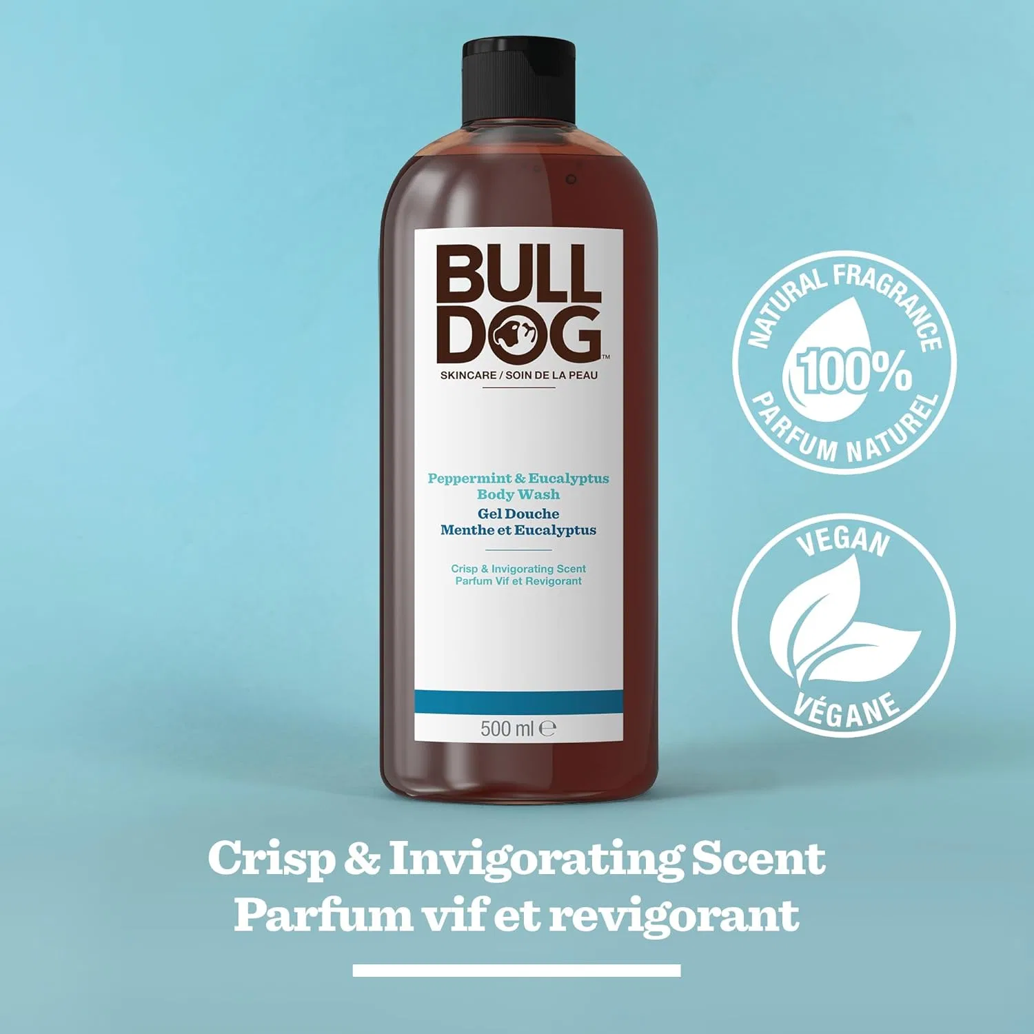 Мужской гель для душа BULLDOG с мятой и эвкалиптом, 500 мл Bulldog — фото 3