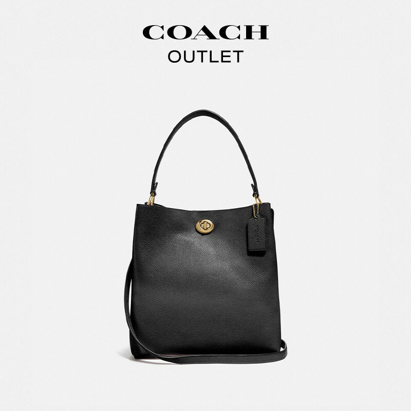 

Женская сумка-ведро COACH CHARLIE, золотой/черный