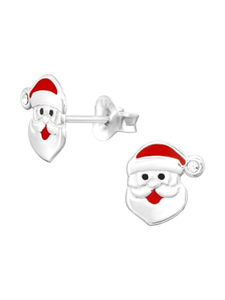 

Alexander York Белые хрустальные серьги в виде Санта-Клауса, серьги-гвоздики