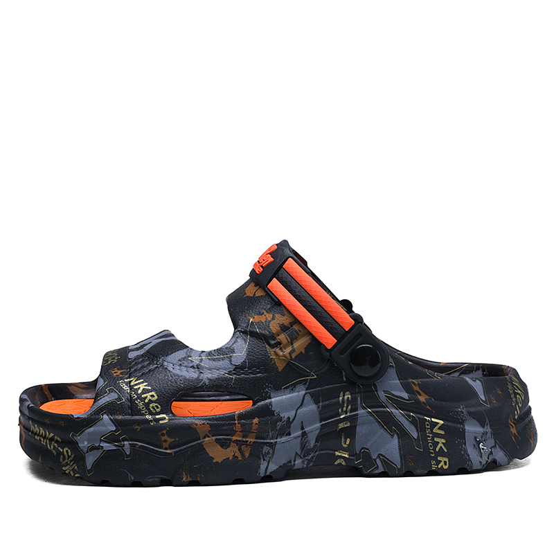 

Пляжные сандалии мужские NANJIREN, Black Orange