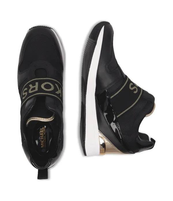 Кроссовки Maven slip-on из кожи Michael Kors, черный — фото 4