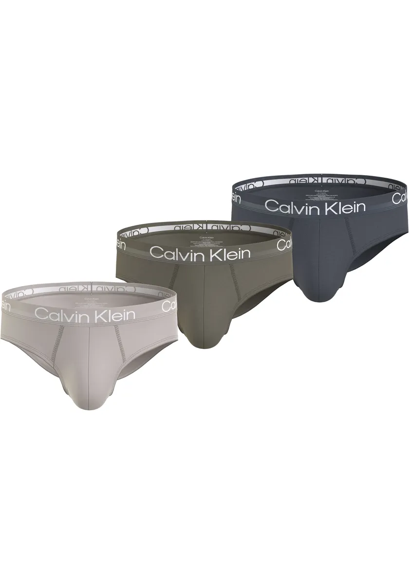 

Calvin Klein Underwear Hipster (упаковка, 3 шт.), с тканым поясом с логотипом, цвет B- Griffin, Bel Air Blue, Black Wbs