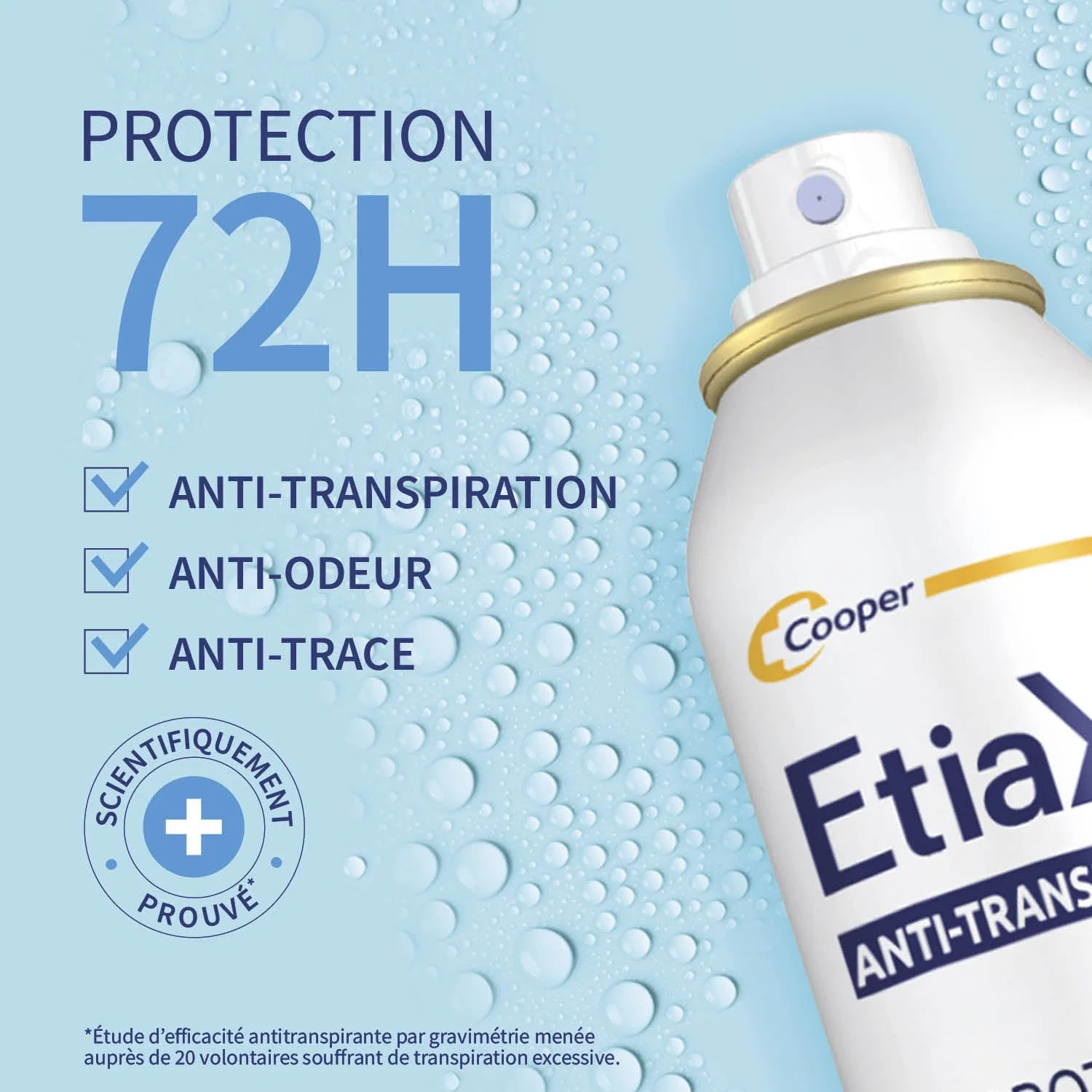 Спрей-антиперспирант Protection 72H без спирта от Etiaxil Etiaxil — фото 4