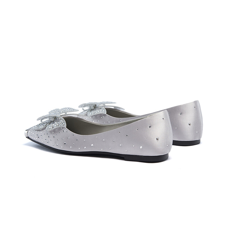 Туфли женские повседневные Women's Casual Shoes Women's St&Sat, цвет Silver White — фото 3