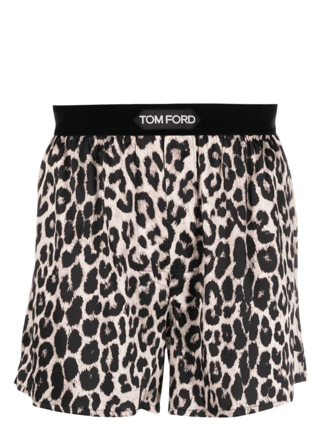 

TOM FORD шелковые боксеры с леопардовым принтом, черный