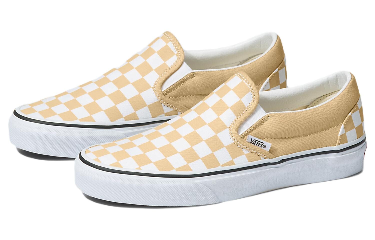 Классические туфли-лодочки «Color Theory Checkerboard - Honey Peach» Vans — фото 3