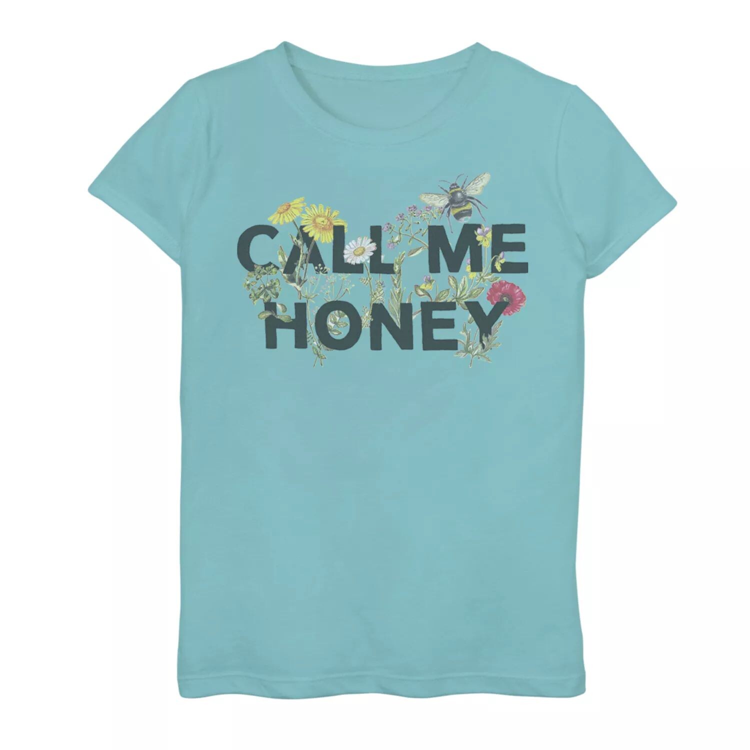 

Футболка с рисунком Fifth Sun Call Me Honey для девочек 7–16 лет Unbranded