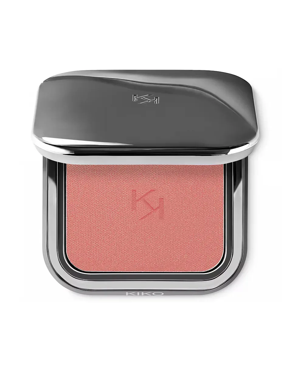 Румяна в порошке с регулируемым эффектом долгого действия Unlimited Blush Kiko Milano, 04 Metallic Rosy Biscuit