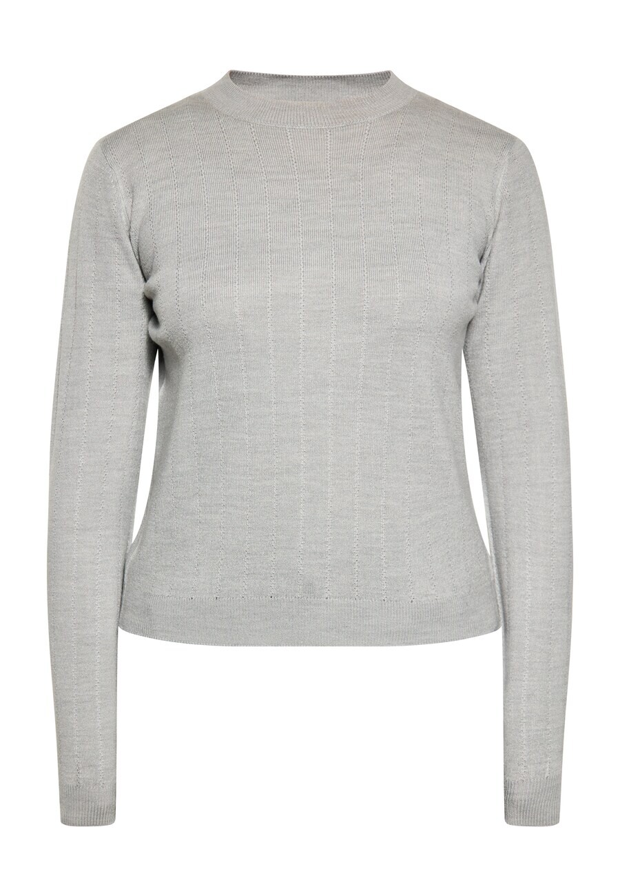 

Тонкий вязаный свитер Sidona Sweater, светло-серый