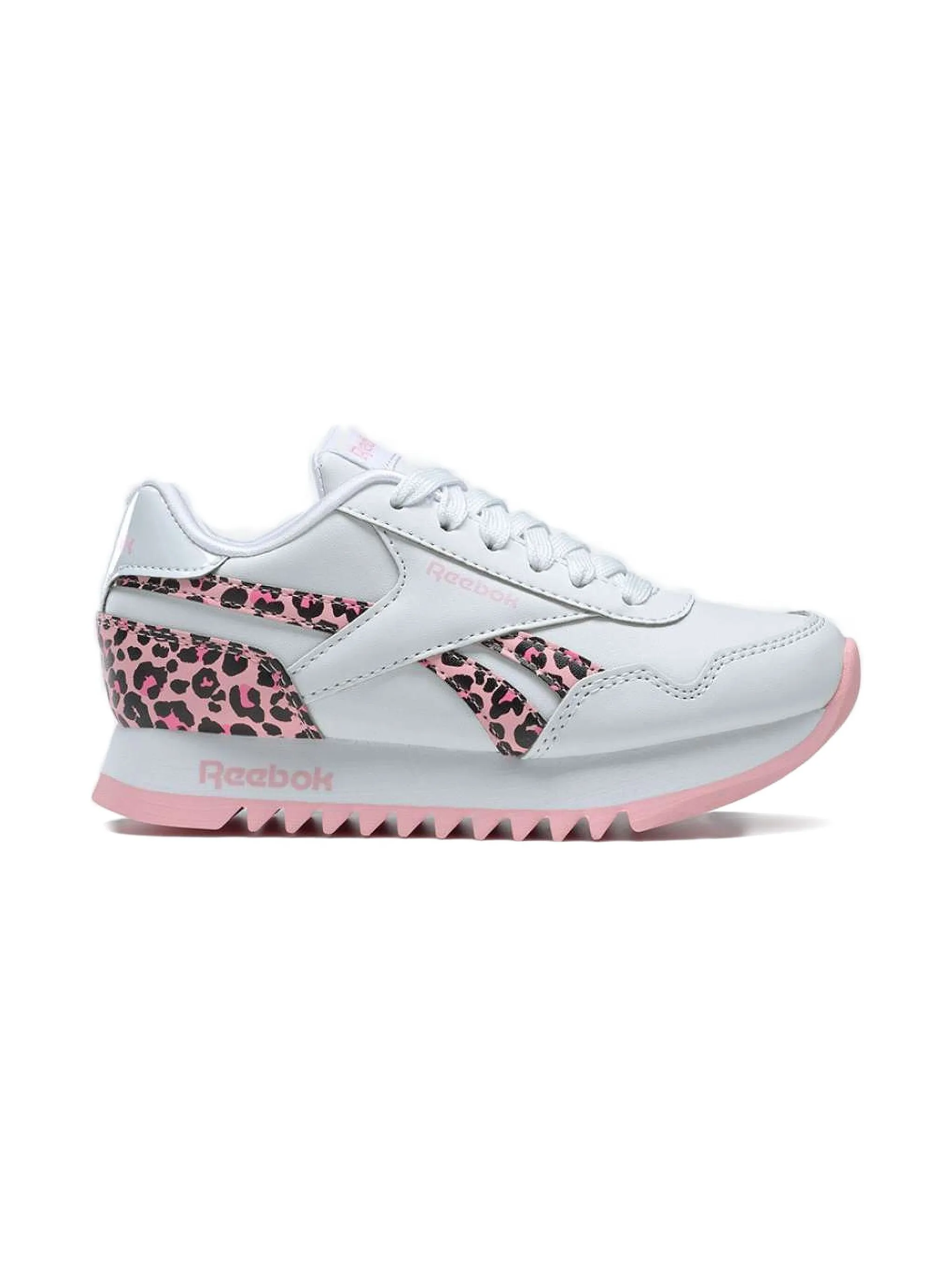 Кроссовки Royal Classic Jogger 3 Platform с леопардовым принтом Reebok Kids, белый — фото 2