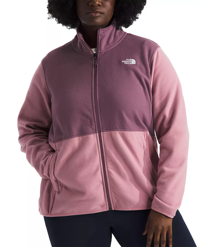 

Женская утепленная куртка Glacier с молнией и цветными блоками, plus size The North Face, серый