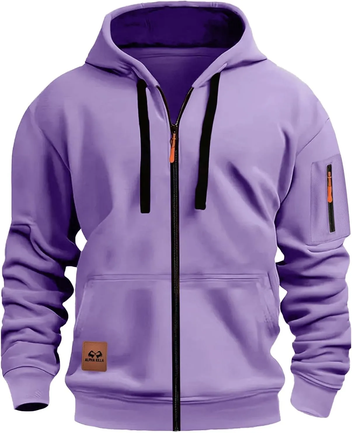 

Мужская тактическая толстовка с капюшоном Casual Full Zip и карманами