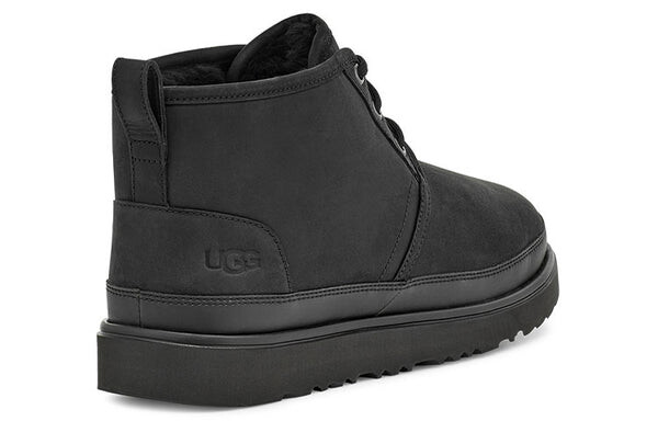 Зимние ботинки мужские Ugg водонепроницаемые на шнуровке, черный — фото 4