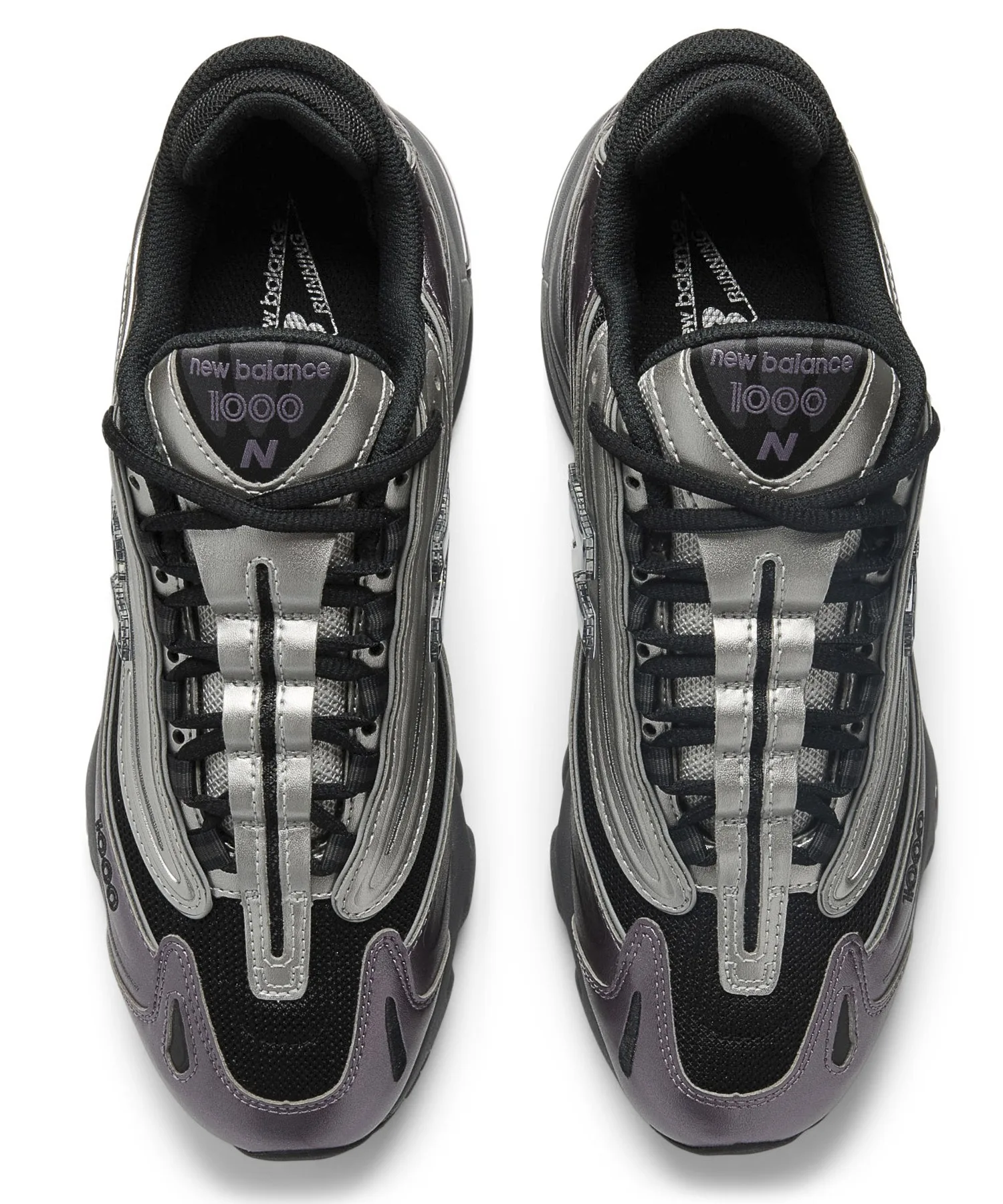 Мужские кроссовки New Balance M1000EGY с серебристо-фиолетовым акцентом — фото 3