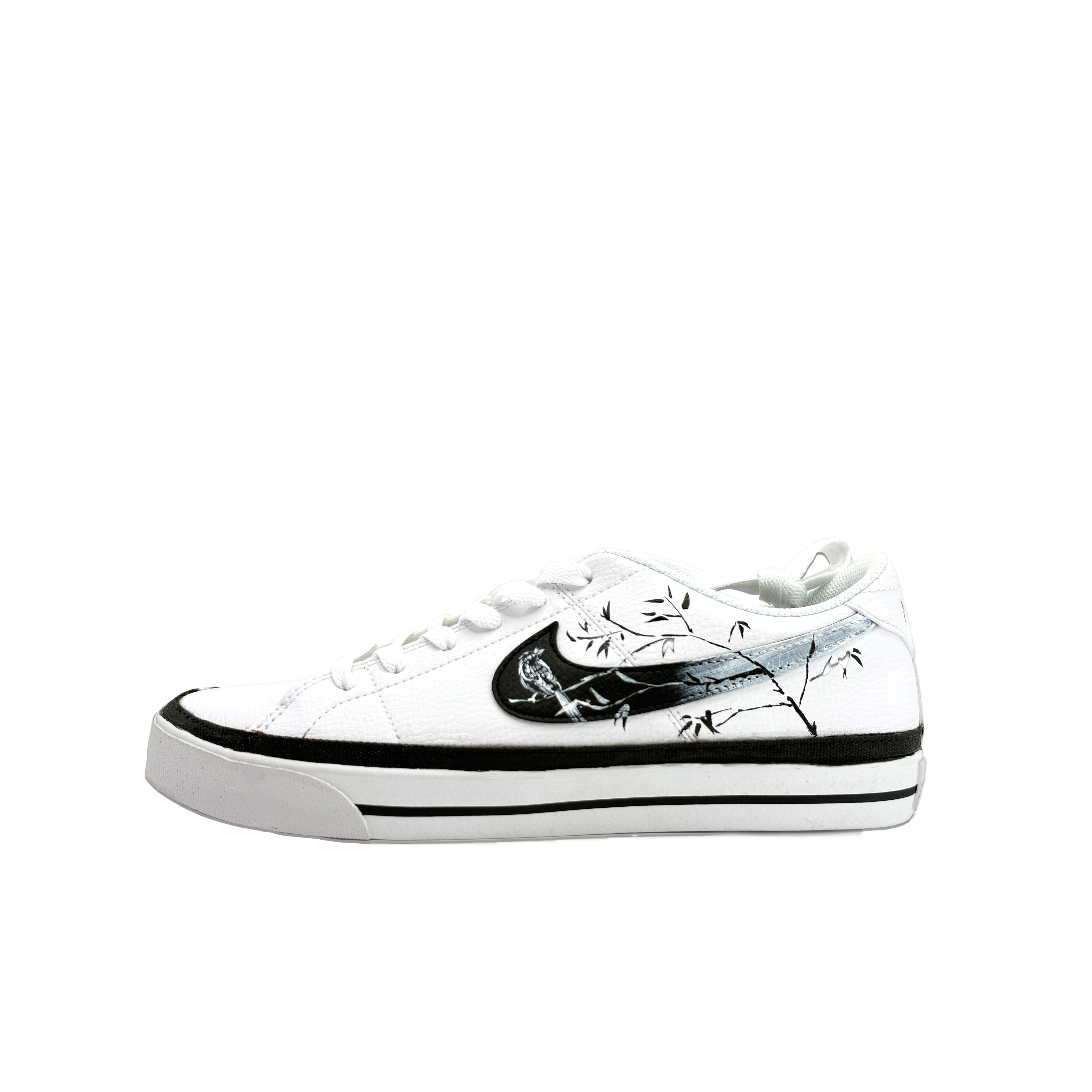 

Nike Кроссовки Court Legacy Magpie, испуганные веткой, с амортизацией и износостойкостью, низкие, для скейтбординга, мужские, черные