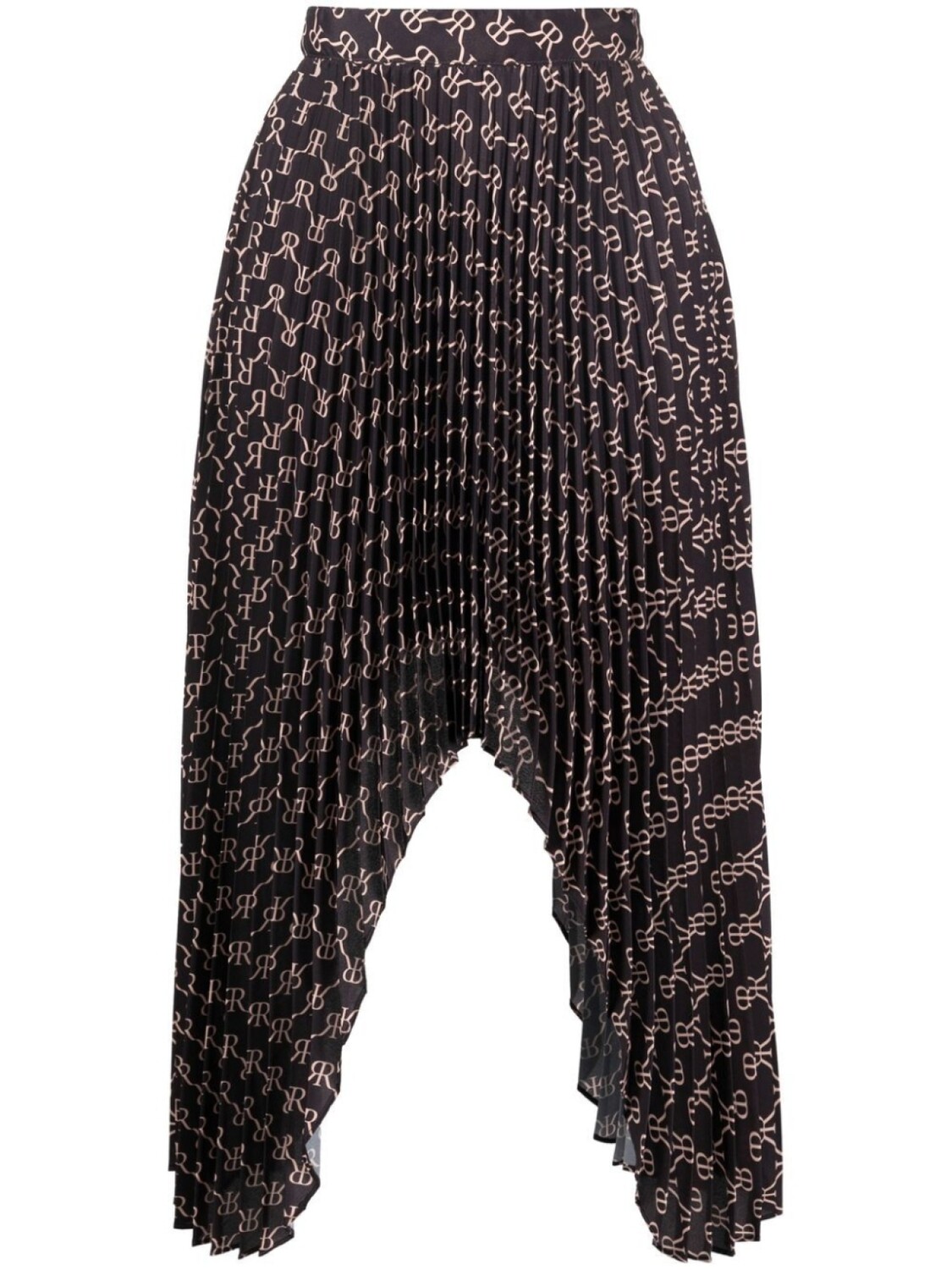 

Rokh юбка с монограммой, коричневый