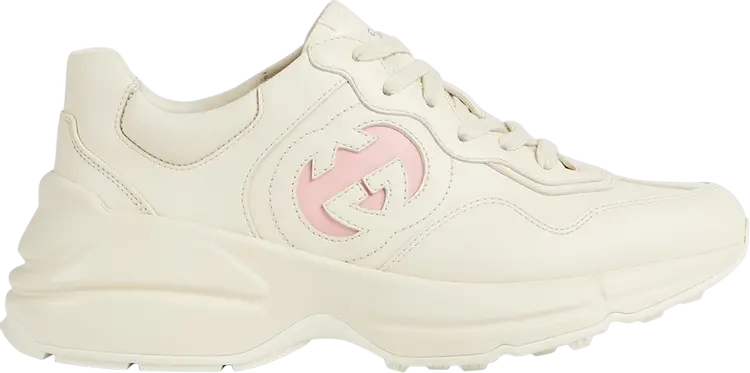 Кроссовки Gucci Wmns Rhyton Sneaker 'Ivory Wild Rose', кремовый