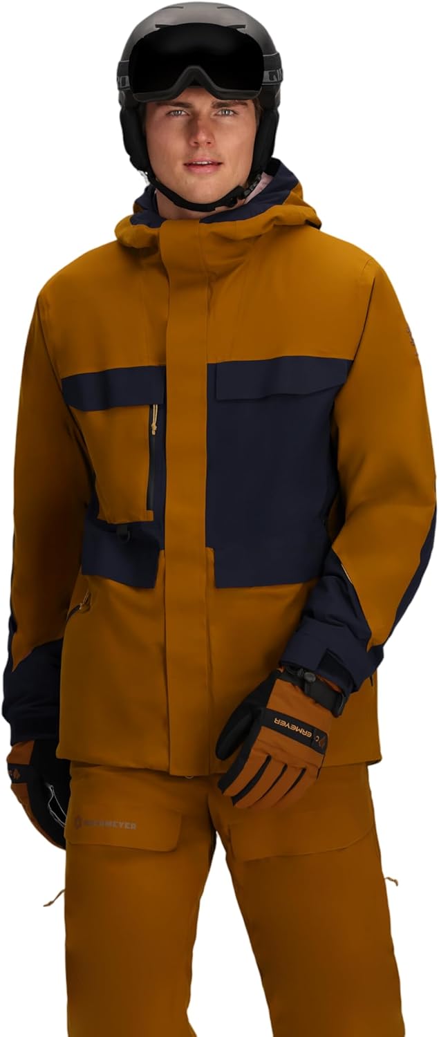 

Мужская горнолыжная куртка Obermeyer Oberreute, водонепроницаемая, дышащая, растягивается в двух направлениях, плотность 30 тыс. мм, утеплитель Primaloft, Brown Walnut, Коричневый, Мужская горнолыжная куртка Obermeyer Oberreute, водонепроницаемая, дышащая