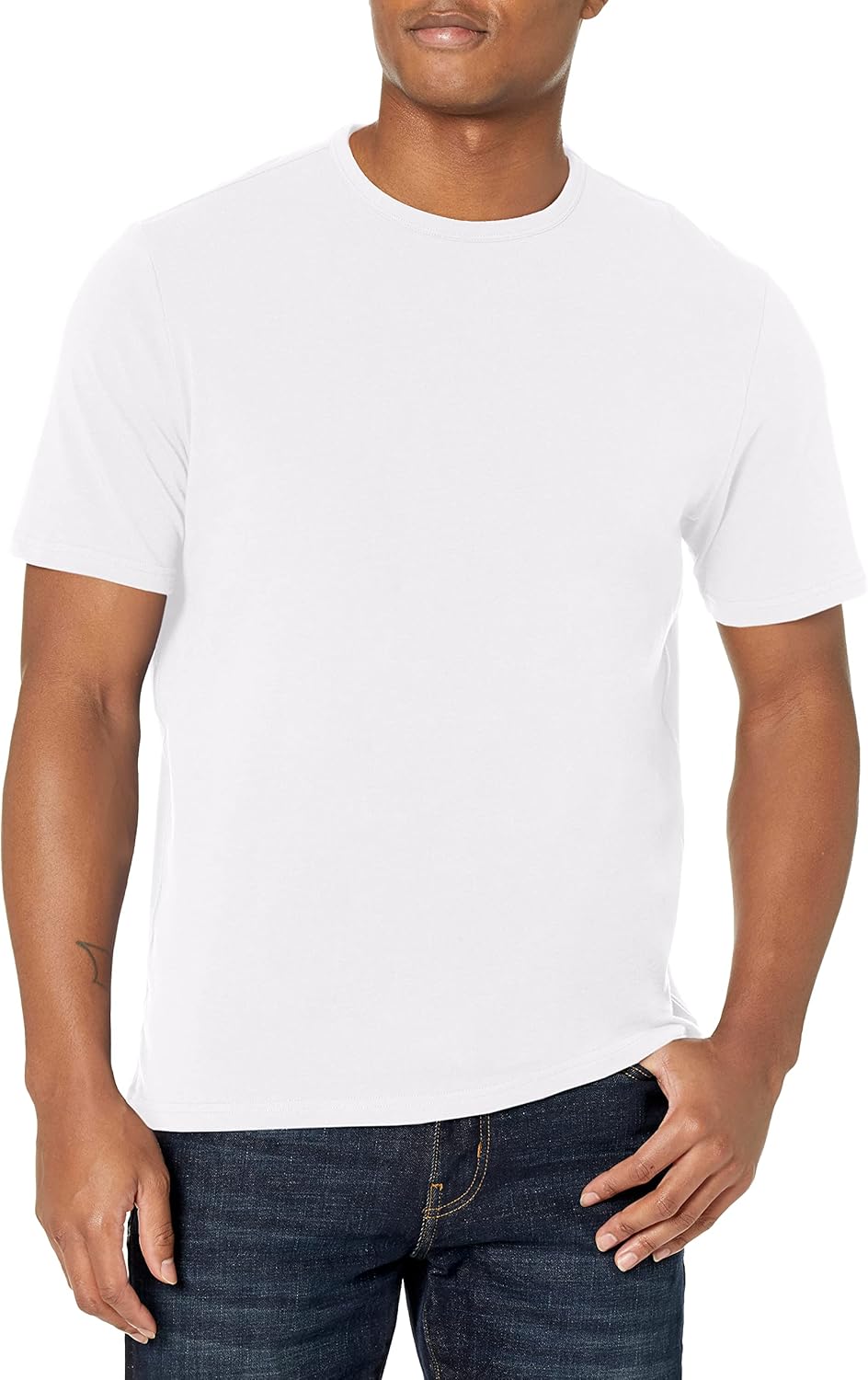 

Мужская хлопковая эластичная кофта Calvin Klein Lounge с коротким рукавом и круглым вырезом, White