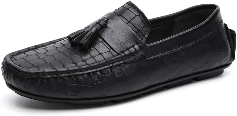 Лоферы с кисточкой, PU кожа, Black PUGHGAETZF