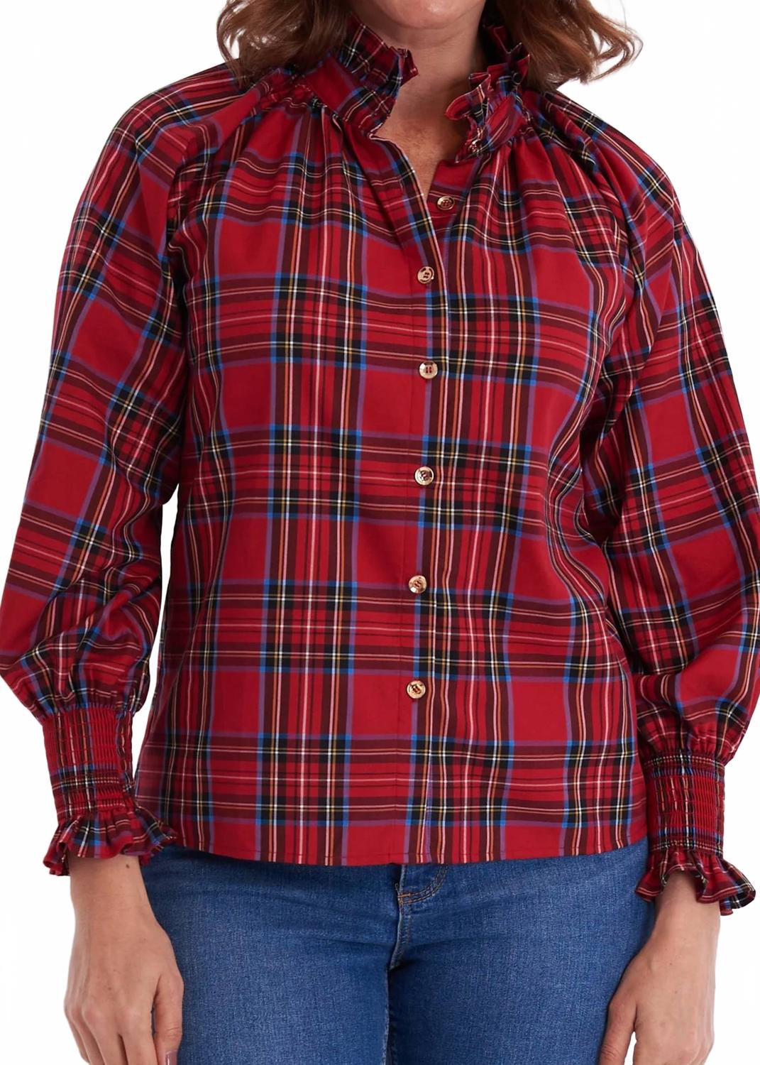 

Блузка Frau в Royal Stewart CK BRADLEY, royal stewart