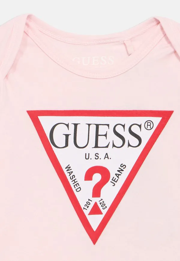 Детская футболка унисекс с длинными рукавами Guess, Ballet Pink — фото 3