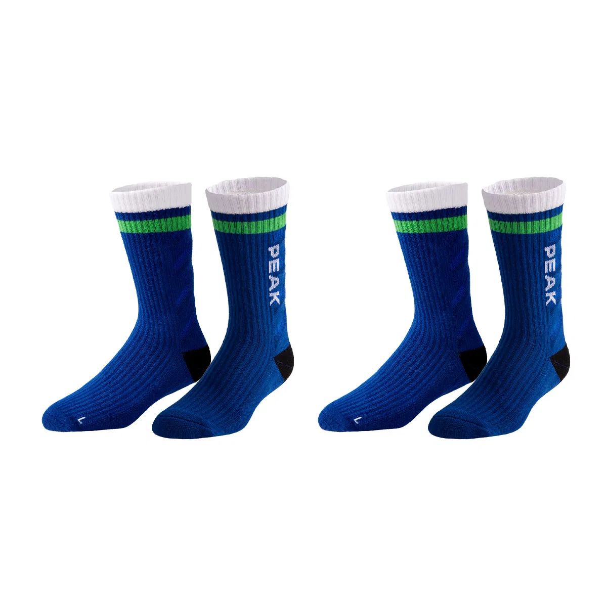 Носки баскетбольные высокие PEAK 2 Pack темно-синие