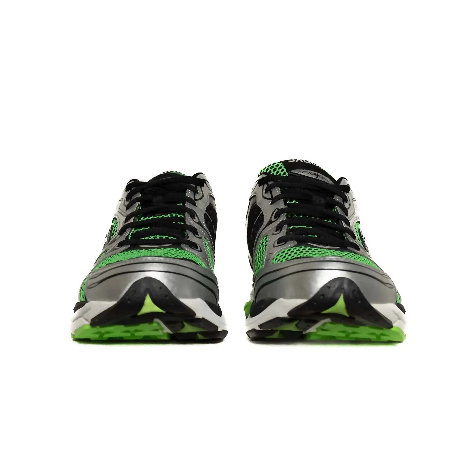 SAUCONY Мужские кроссовки Progrid Triumph 4, зелено-серебристые — фото 3