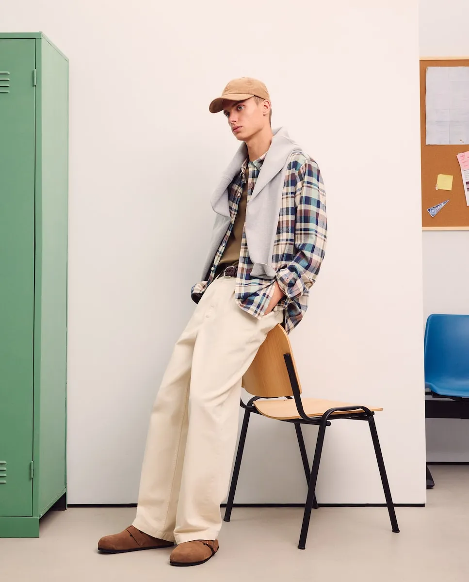 

Рубашка с длинным рукавом для мужчин Green Coast, экрю