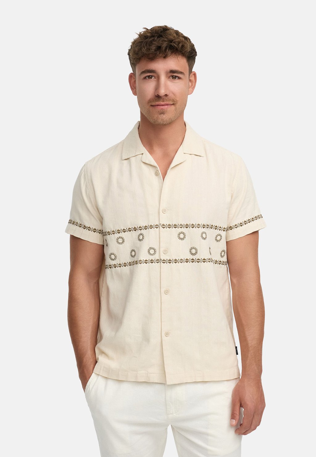 

Рубашка INDICODE JEANS, бежевый
