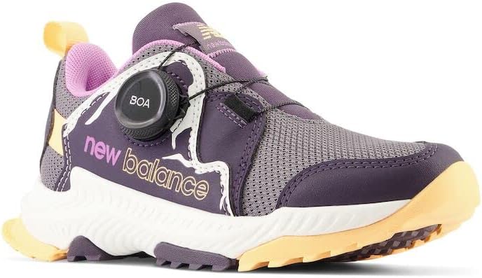 Беговые кроссовки New Balance Kids Dynasoft Trail Magic V1 Boa, Zinc/Interstellar/Solar Flare — фото 4