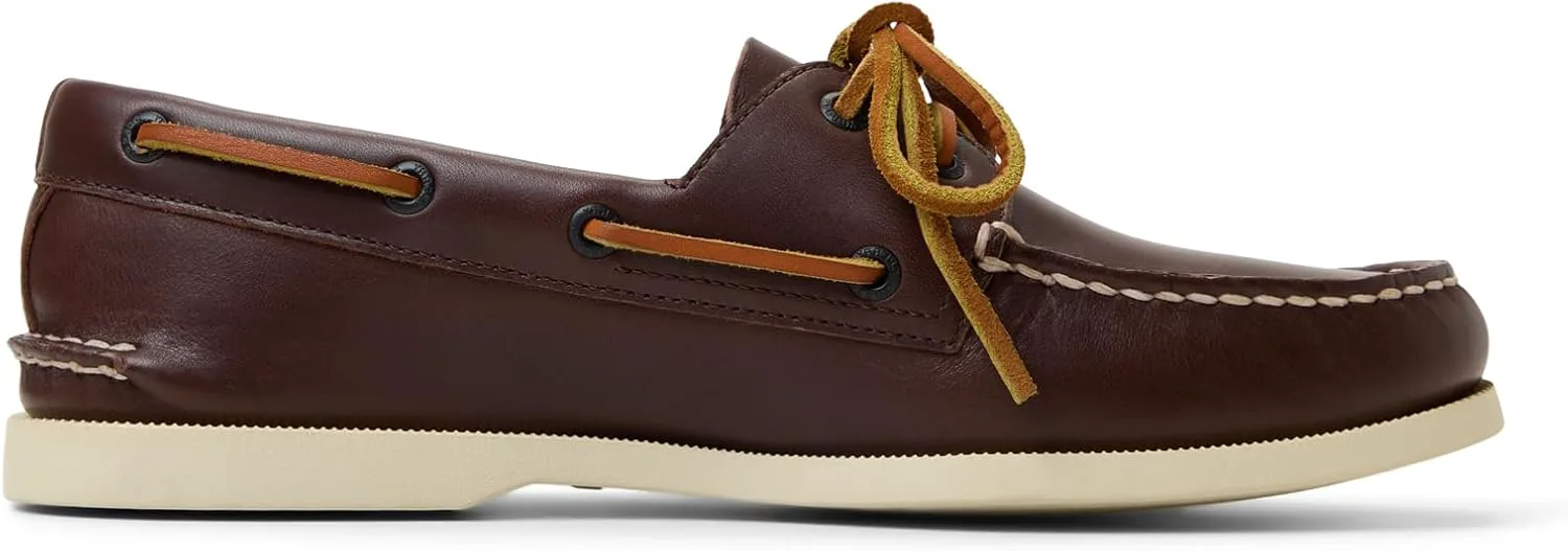 Мужские аутентичные оригинальные лодочные туфли Sperry с двумя глазами, темно-коричневый — фото 4