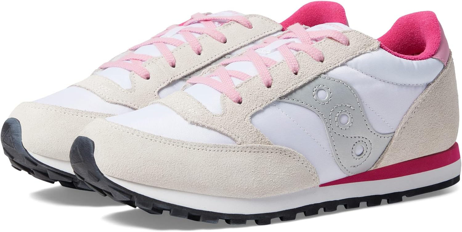 Детские кроссовки Saucony с альтернативной застежкой, белый/розовый — фото 2